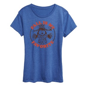 Women's - Peanuts - Fall Is My Favorite Short Sleeve Graphic T-Shirt - 1 of 4