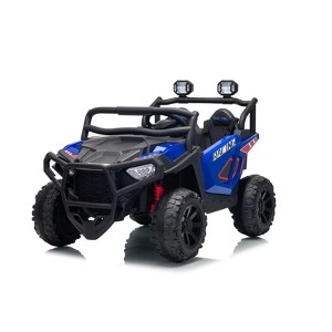 Jojoka 24V 2-Seater Electric UTV for Big Kids, 4-Wheeler Suspension,3 Speeds, Remote Control, Bluetooth, LED Lights - 1 of 3