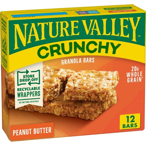 Nature Valley Crunchy Peanut Butter Granola Bars 6ct Target