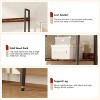 Tall Bookshelf, 5-Tier Bookcase with Open Shelves, Farmhouse Wood Storage Rack with Adjustable Feet, Metal Frame Book Shelf Organizer for Bedroom - 4 of 4