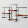 Sullivans Quadrate Open Wood Wall Shelf 20"H Black - 4 of 4
