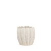 HomeRoots 11" Cream Ceramic Sculptural Waves Table Vase - 4 of 4