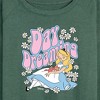 Women's - Disney - Alice in Wonderland Lightweight French Terry Wide Neck Long Sleeve Shirt - 2 of 4