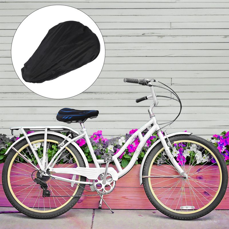Unique Bargains Bike Bicycle Saddle Seat Cover Comfort Pad Padded Soft Printed Silicone with Waterproof Cover, 3 of 7