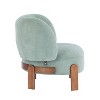 ModernLuxe Accent Chair, Cozy Wingback Armless Chair, Wooden Single Sofa Lounge Chair - 4 of 4