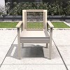 Moda Furnishings 2pcs Acacia Wood Patio Outdoor Single Sofa With Beige Cushions - 2 of 4