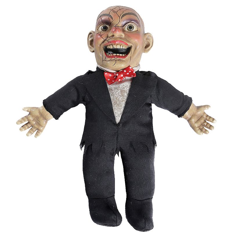 Seasonal Visions Charlie Doll with Sound Halloween Decoration - 14 in x 12 in - Black, 1 of 2