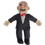 Seasonal Visions Charlie Doll with Sound Halloween Decoration - 14 in x 12 in - Black