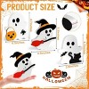 Racxily Halloween Decorations Indoor, Wooden Tiered Tray Decor Table Sign Set of 3, Black Cat Bat Witch Broom Signs Pumpkin Blocks for Party Home - 2 of 4