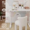 INFURNIC Desks Adjustable Standing Desk with Crank for Easy to Assemble Sturdy and Durable Multi Purpose, White, 39.37"*23.62"*35.43" - 4 of 4
