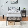 Metal Platform Bed Frame with Headboard and Footboard, Twin Size, Heavy Duty Steel Slats - 4 of 4