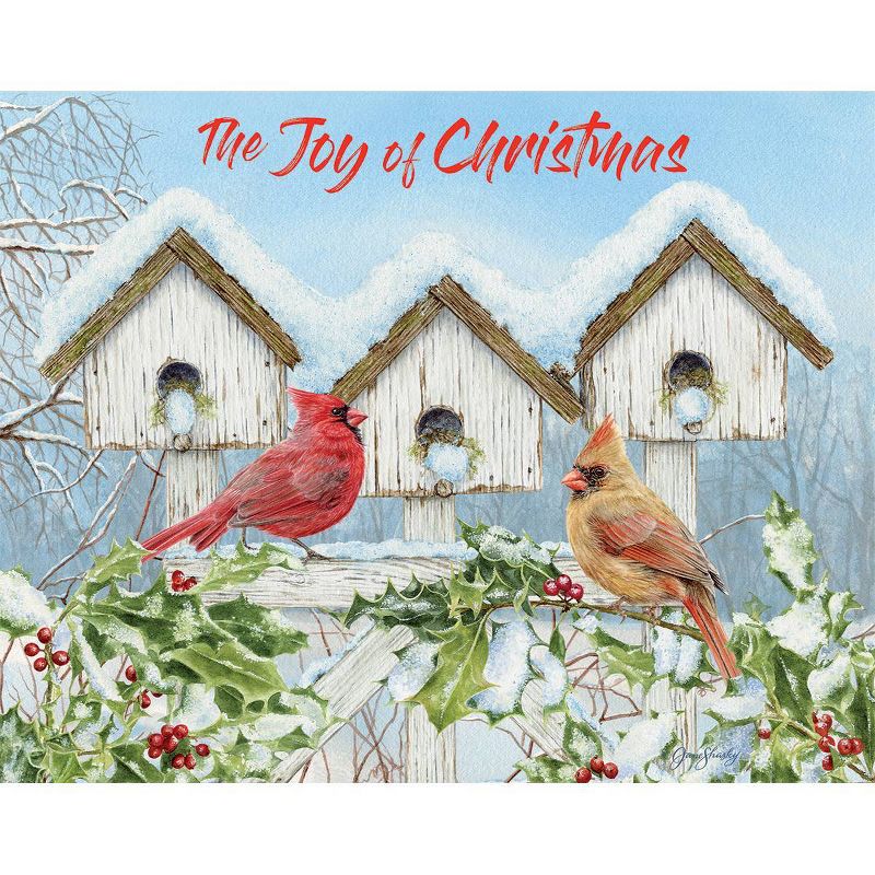 18ct Lang Cardinal Birdhouse Boxed Holiday Greeting Cards, 2 of 5