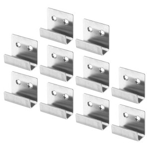 Unique Bargains Stainless Steel Mirrors Picture Display Wall Mounting Support Brackets 10 Pcs - 1 of 4