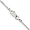 Black Bow Jewelry 1.25mm, Sterling Silver Round Solid Spiga Chain Anklet - 2 of 4