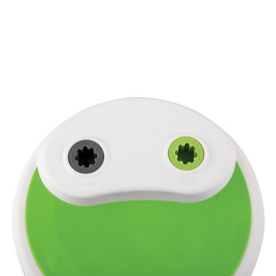 Green and White Dual Speed Manual Food Chopper