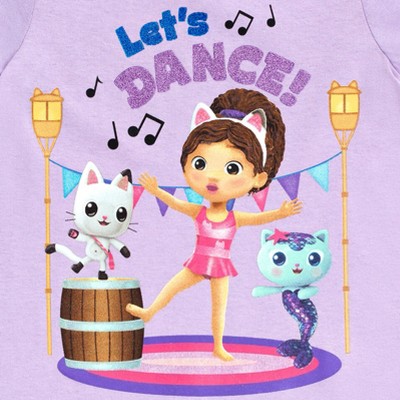 Gabby's Dollhouse Dreamworks Gabby's Dollhouse Pandy Paws MerCat Big Girls 3 Pack T-Shirts Gray / Purple / Pink 10-12 — фото 5