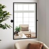 Rectangular Metal Framed Pivoted Bathroom Wall Vanity Mirro - 2 of 4