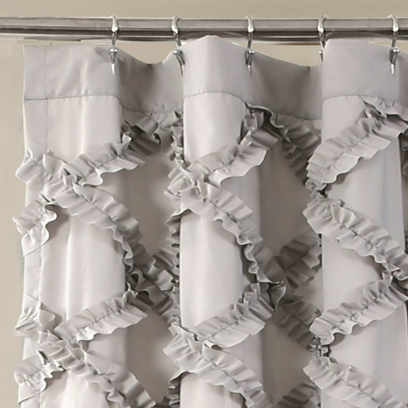 Ruffle Diamond Shower Curtain - Lush Décor, 3 of 11