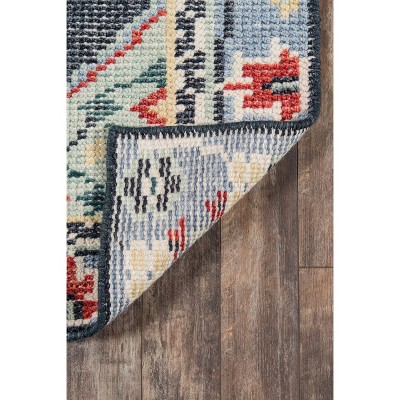 Ophelia Multicolor Hand-Knotted Wool Medallion Area Rug 8' x 10'