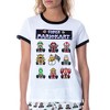 Seven Times Six Super Mario Kart Women's Video Game 3 Piece Loungewear Pajama Set White - 3 of 4