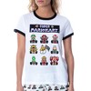 Seven Times Six Super Mario Kart Women's Video Game 3 Piece Loungewear Pajama Set White - image 3 of 4