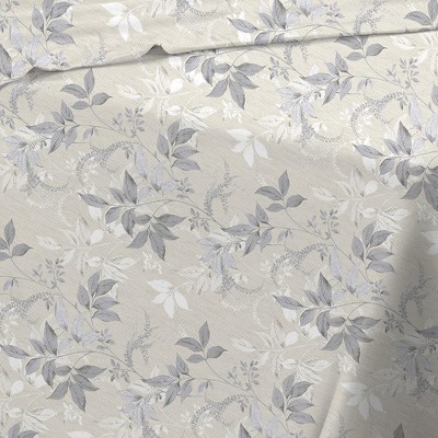 Queen Organic Cotton White Floral Sheet Set