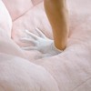 Sapphtopaz Giant Shell-Shaped Bean Bag Chair with Footstool Oversized Lazy Sofa Chair Bean Bag Chairs for Adults for Gaming, Watching TV - 3 of 4