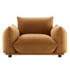 Copious Performance Velvet Armchair Cognac - Modway: Oversized, Indoor Lounge, Stain-Resistant - 3 of 3