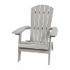 Flash Furniture 2 Pack Charlestown All-Weather Poly Resin Folding Adirondack Chairs with Side Table - 4 of 4