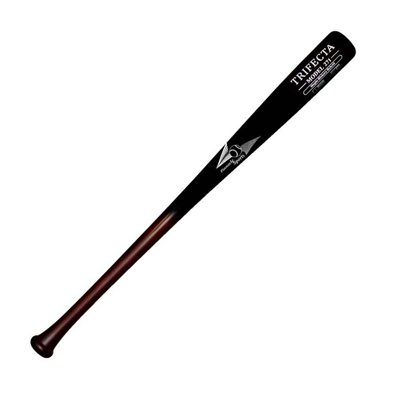 Pinnacle Sports Trifecta Maple & Hickory Hybrid 1 Year Warrant with Rubber Handle Wood Bat, 2 of 3