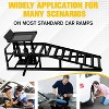 2 Pack 5T Hydraulic Car Ramps,Heavy Hydraulic Car Ramps Lift,9.8''-15.6" Adjustable Height Car Ramps Lifts for Trucks - 3 of 4