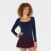 Women's Long Sleeve Square Neck T-Shirt - Wild Fable™ - 2 of 4