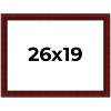PosterPalooza | Weathered Red Picture Frame - UV Acrylic, Backing Board, Hanging Hardware Included - 2 of 4