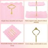 Unique Bargains 3 Tier Dessert Cupcake Stand Square with Tiered Serving Tray for Donuts Fruits Pink Gold Tone - 3 of 4