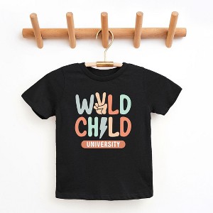 The Juniper Shop Wild Child Peace Toddler Short Sleeve Tee - 1 of 3