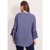 Avenue Women's Plus Size Lace Trim Tunic - 3 of 4