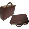 Amerileather Large Expandable Faux Leather Attachè Case (#2894-8) Brown - 2 of 3