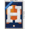 Trends International MLB Houston Astros - Logo 25 Framed Wall Poster Prints - 3 of 4