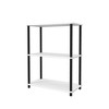 Homez 3 Tiers Wood Household Shelving Unit (23.54 in. W x 29.72 in. H x 11.73 in. D) - 2 of 4