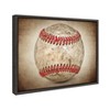 18" x 24" Sylvie Vintage Hardball Framed Canvas by Shawn St. Peter - DesignOvation: Sports Wall Decor - 2 of 4