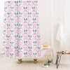 Deny Designs Krissy Mast Tennis Trellis Bows in Pink Shower Curtain - 2 of 3
