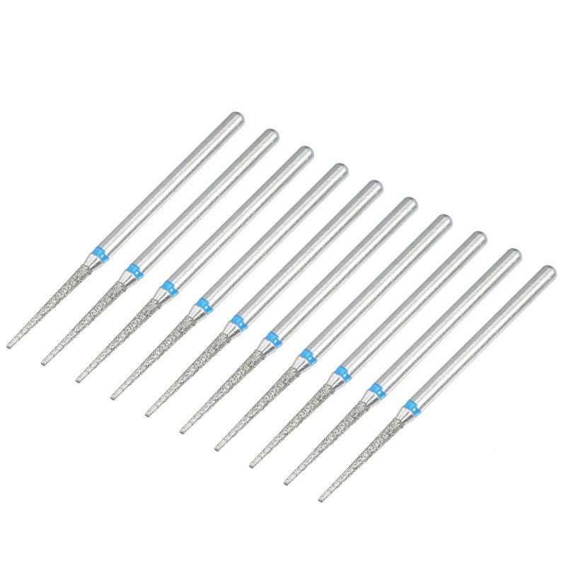 Unique Bargains Emery Nail Drill Bit Set for Acrylic Nails 3/32 Inch Nail Art Tools 44.4mm Length Blue 10 Pcs, 5 of 7