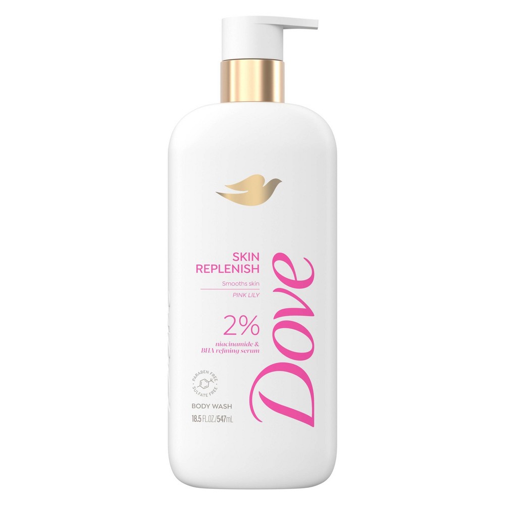 Photos - Shower Gel Dove Beauty Serum Body Wash with 2 Niacinamide and BHA Refining Serum - Skin Replenish -18.5 fl oz