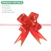 Unique Bargains Plastic Durable Glossy Appearance Waterproof Gift Wrap Satin Pull Bows 100 Count - 2 of 4