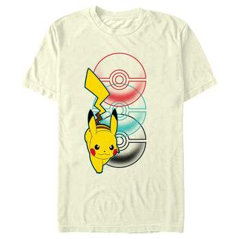 Men's Pokemon Pikachu Poke Balls T-Shirt