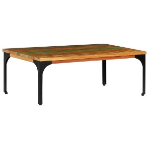 vidaXL Coffee Table Multicolor Solid Reclaimed Wood 39.4x23.6x13.8 in - 23.6" Solid Reclaimed Wood - 1 of 4