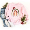 Simply Sage Market Women's Graphic Sweatshirt Boho Ho Ho Ho Rainbow - 3 of 4