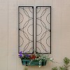 ACHLA Designs 42" Black Powder Coated Wrought Iron Trellis - 2 of 4