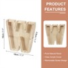 Unique Bargains Wooden Alphabet Money Saving Box Party Decorative Bank - 2 of 4