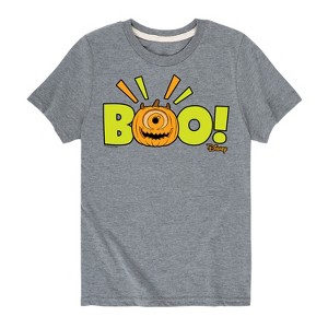 Boys' - Monsters, Inc. - Mike Wazowski Halloween Boo Pumpkin Short Sleeve Graphic T-Shirt - 1 of 4